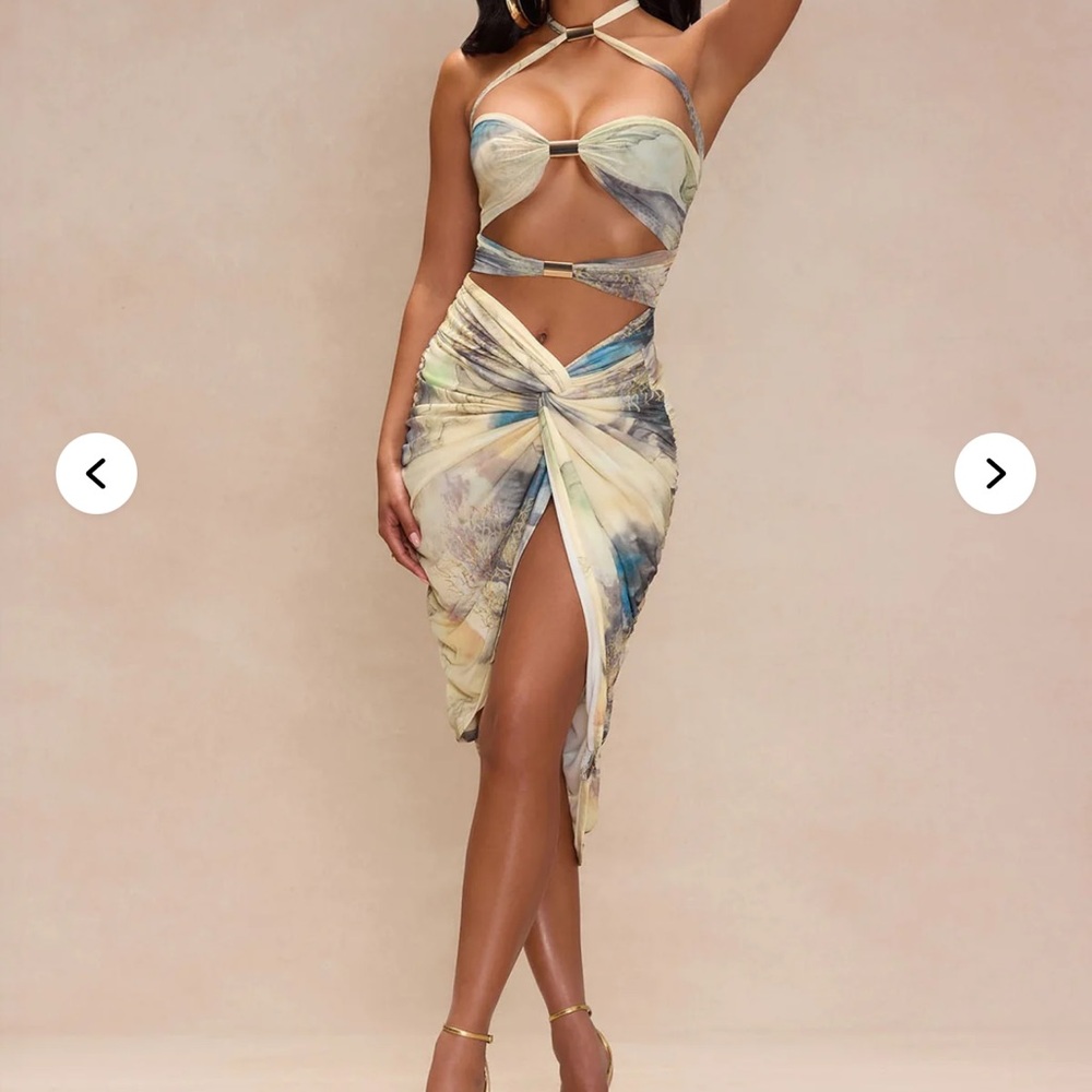Fashion Nova Multicolor Midi Dress